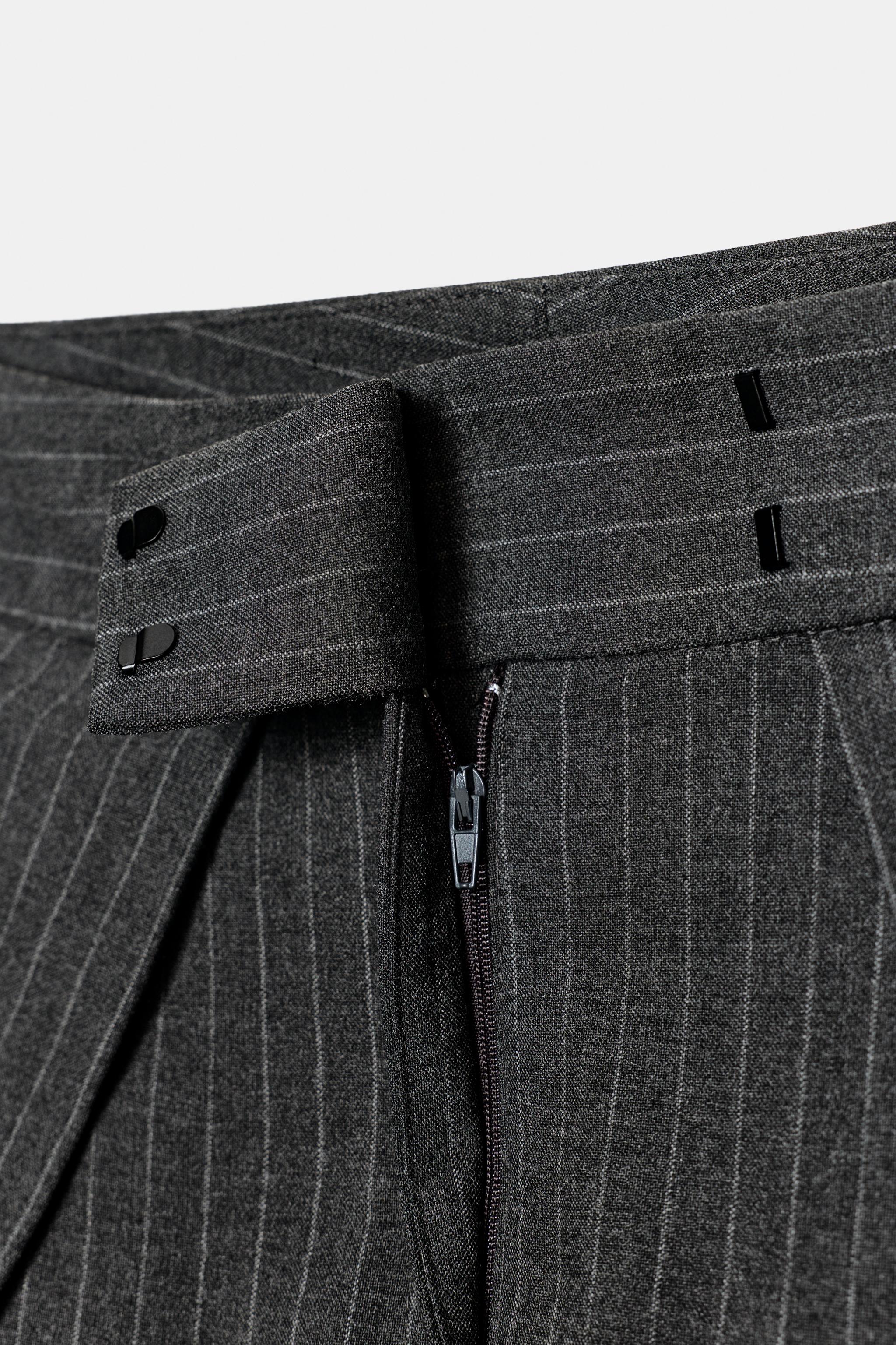 ZW COLLECTION PINSTRIPE PLEATED PANTS